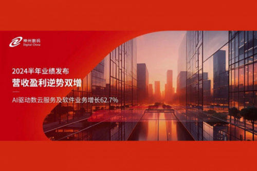 AI驱动数云服务及软件业务增长62.7%，神州数码2024半年业绩营收盈利逆势双增