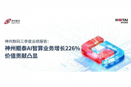 神州数码三季度业绩报告：神州鲲泰AI智算业务增长226%，价值贡献凸显